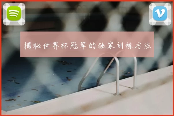 揭秘世界杯冠军的独家训练方法